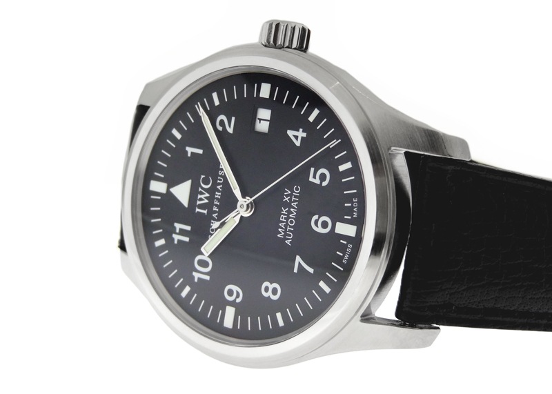 IWC インターナショナルウォッチカンパニー マークXV IW325301 デイト 黒 ブラック SS ステンレス 純正尾錠 メンズ 自動巻き マーク15【6ヶ月保証】【腕時計】【中古】 IWC - パイロットウォッチ マークXV | INTERNATIONAL WATCH COMPANY