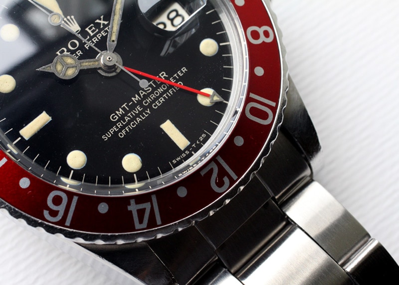 ロレックス GMTマスター 1675 Rolex ベンツ針 ゴールド パーツ 激希少ヒラメ&ミラー ゴールド針☆ロレックス GMTマスター Ref