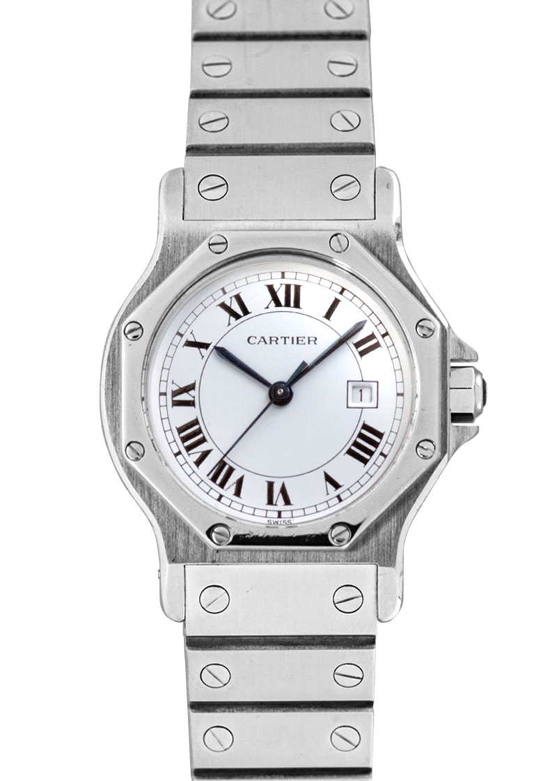 カルティエ - サントス オクタゴン | CARTIER | 29mm SS 白文字盤 自動