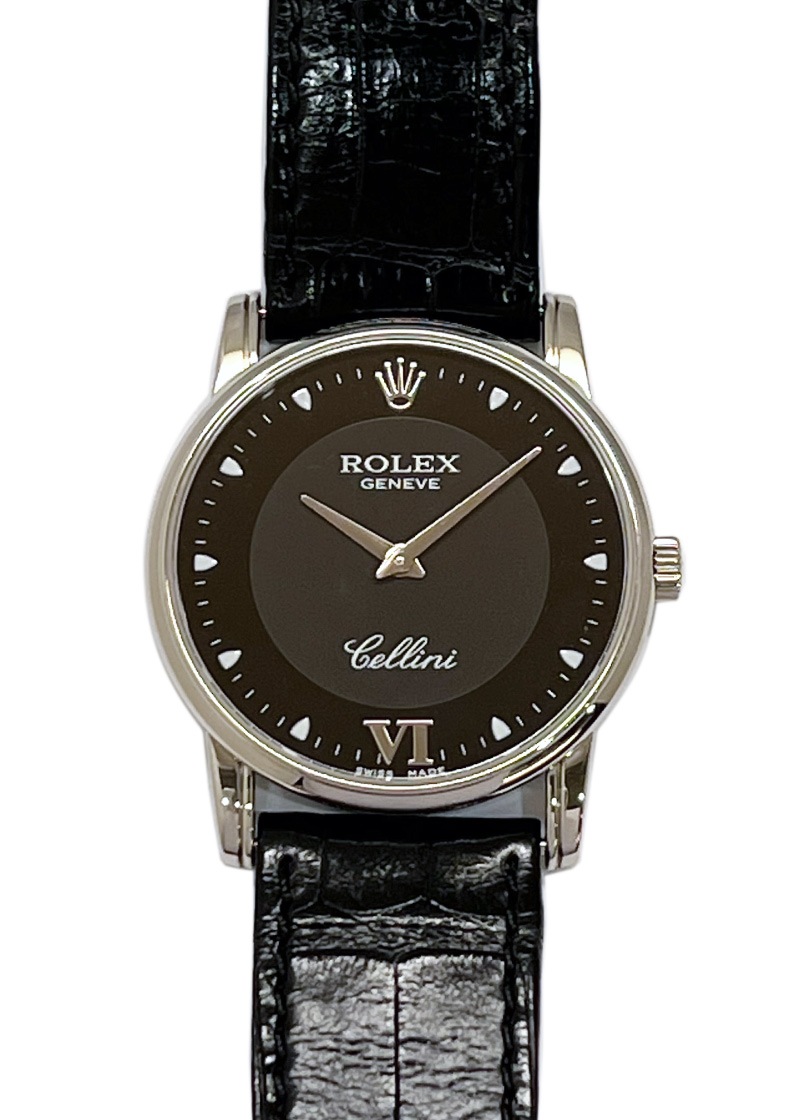 ロレックス - チェリーニ | ROLEX | 5116/9 | WG 黒文字盤 手巻き