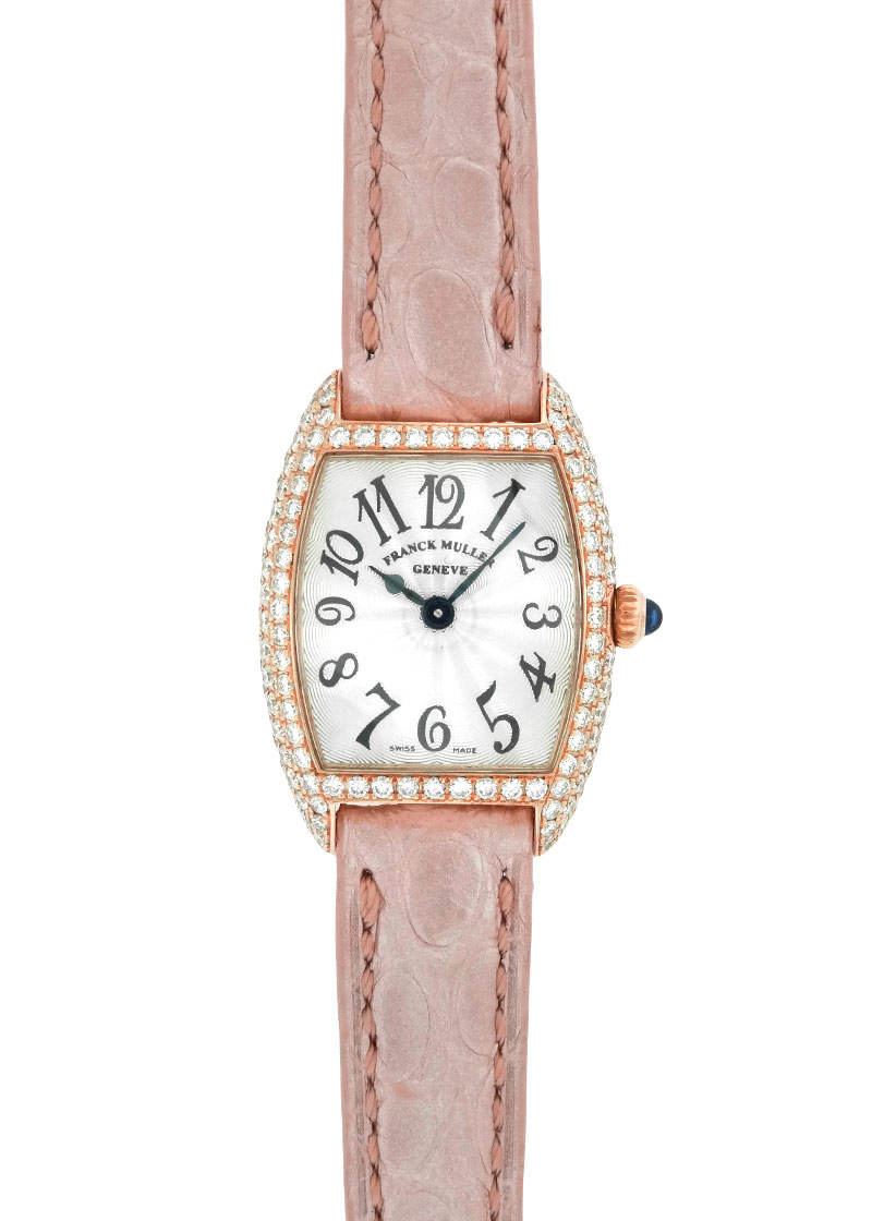 フランクミュラー - トノーカーベックス インターミディエ ケースダイヤ | FRANCK MULLER | 2250QZD | PG シルバー文字盤  クォーツ レザー | 委託品 | 中古 |-クロンヌ / couronne