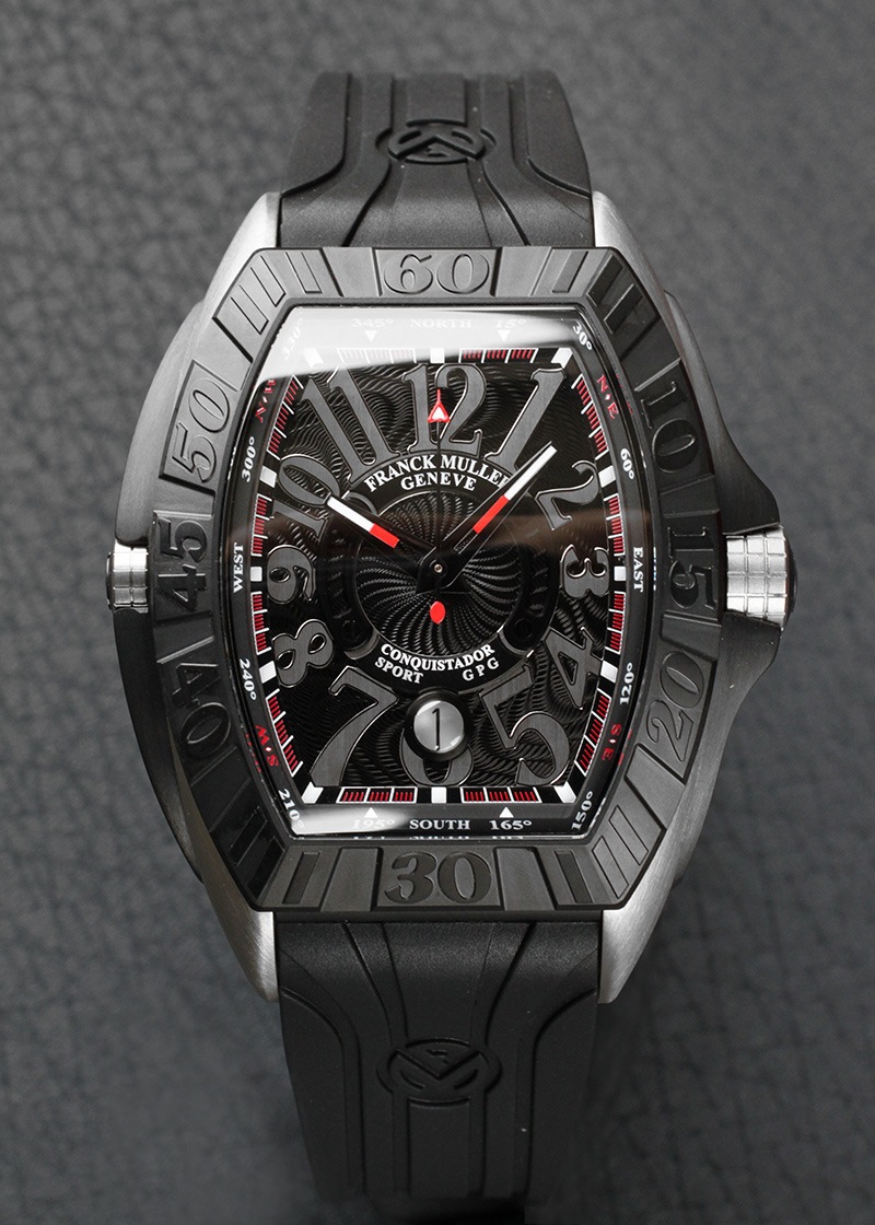 フランクミュラーコンキスタドール8900用Croco黒ベルト フランク