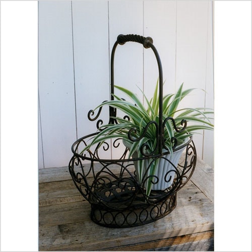 クラシカル オーバル バスケット プランター コベント GX-49 クラシカル・オーバルバスケット | ガーデン雑貨 | COVENT GARDEN