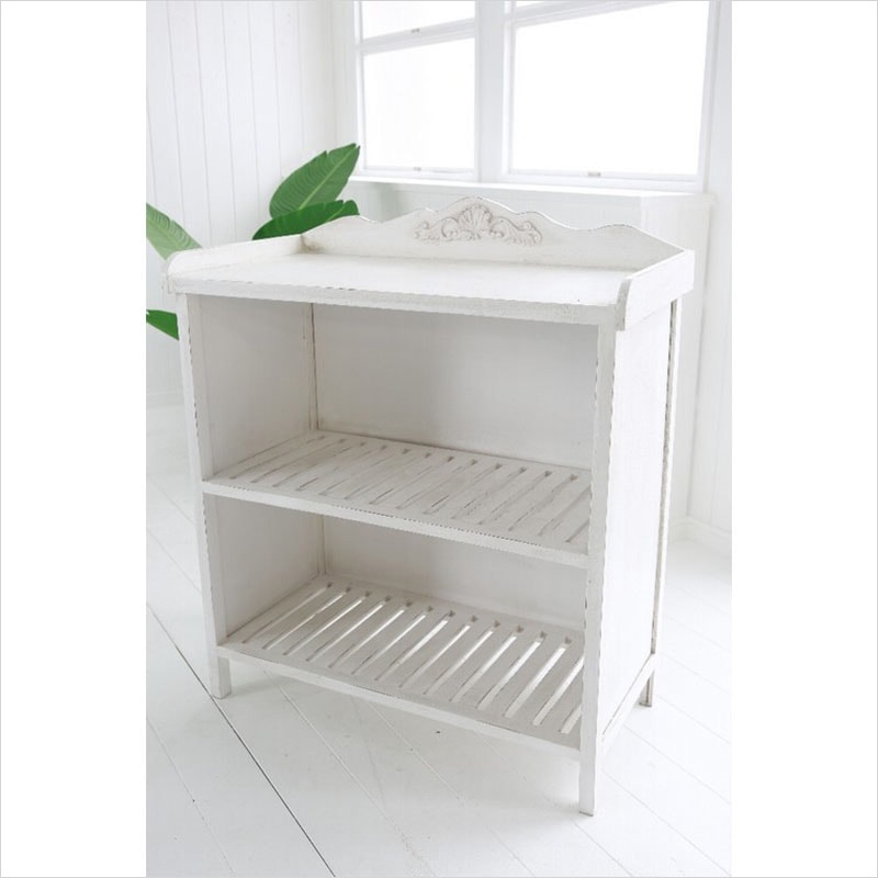 ツーティアシェルフ シェルフ 棚 アンティーク調 おしゃれ