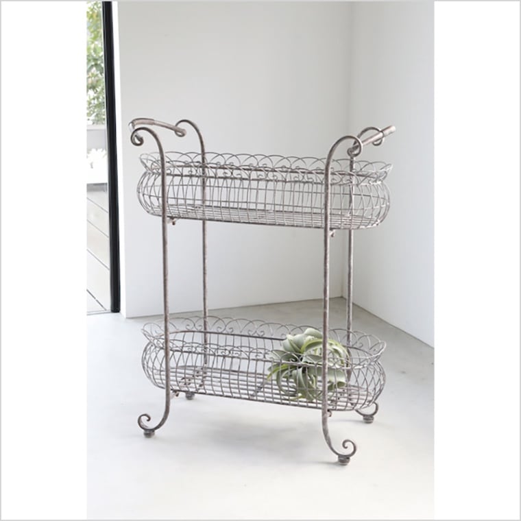 ホワイラス・2段スタンドバスケット