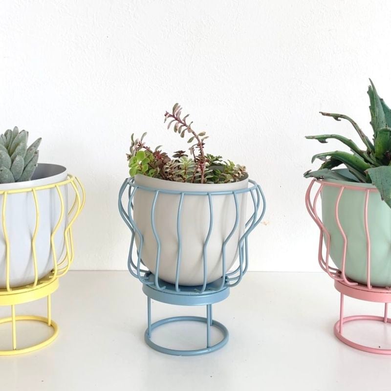 ワイヤー2WAYミニポット blue