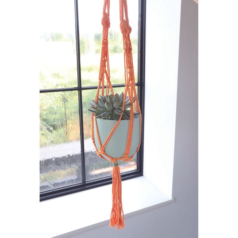 ステラマクラメ・ハングポット orange