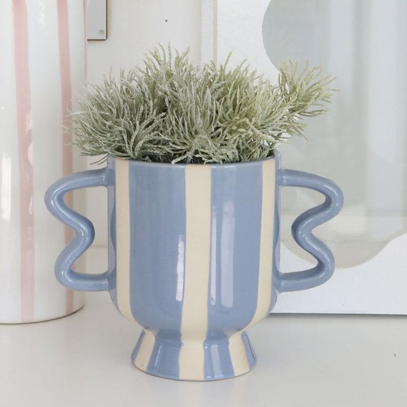 ウェーブルポットカバー blue