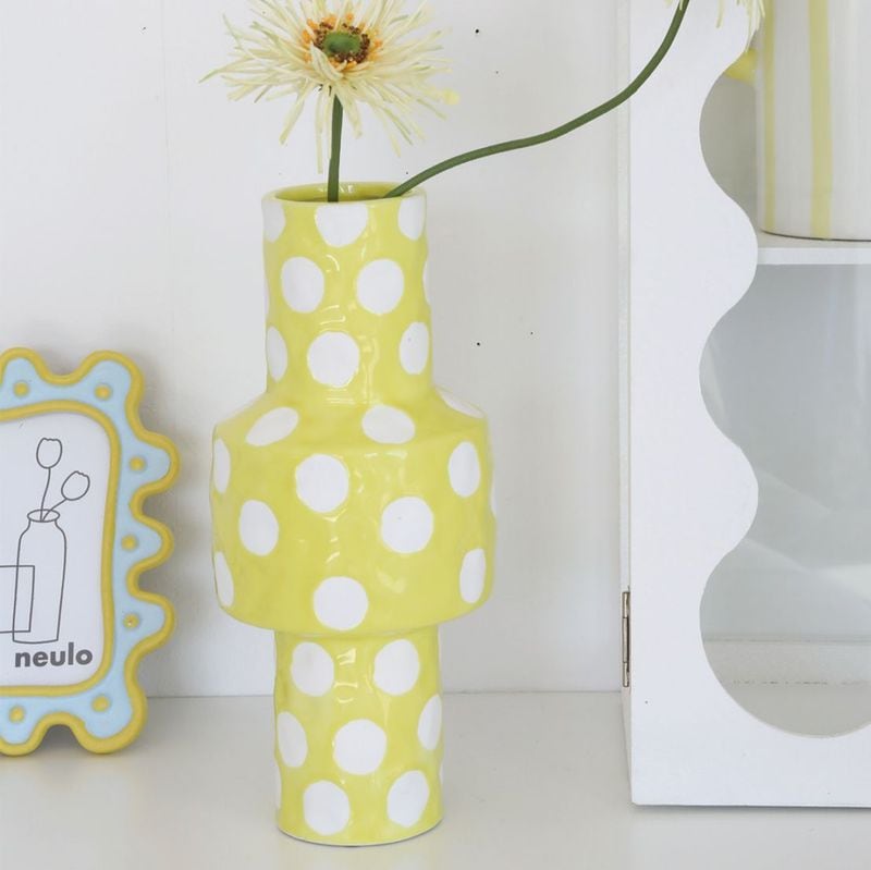ポルカ・フラワーベース yellow
