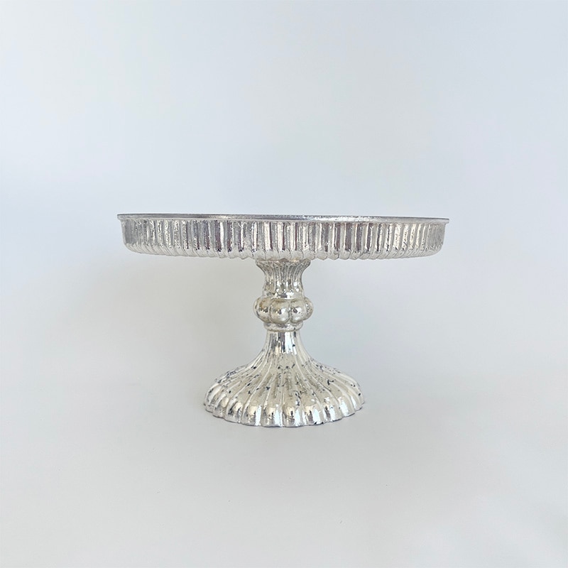 ハンドメイド　コンポート　スェーデン　ヴィンテージ シルバーエッジコンポート | フラワーコンポート | COVENT GARDEN