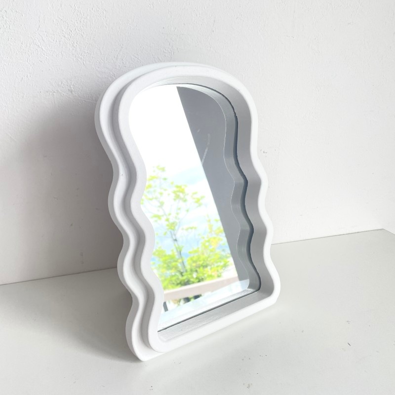 ウェーブミラー white | ミラー | COVENT GARDEN Bazaar Online Shop