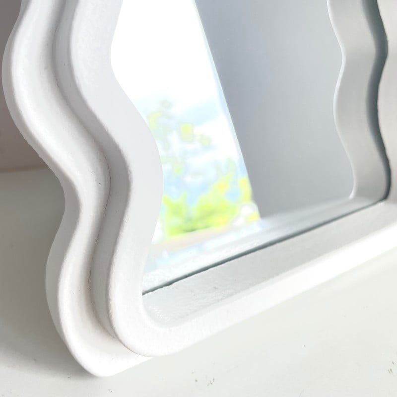 ウェーブミラー white | ミラー | COVENT GARDEN Bazaar Online Shop