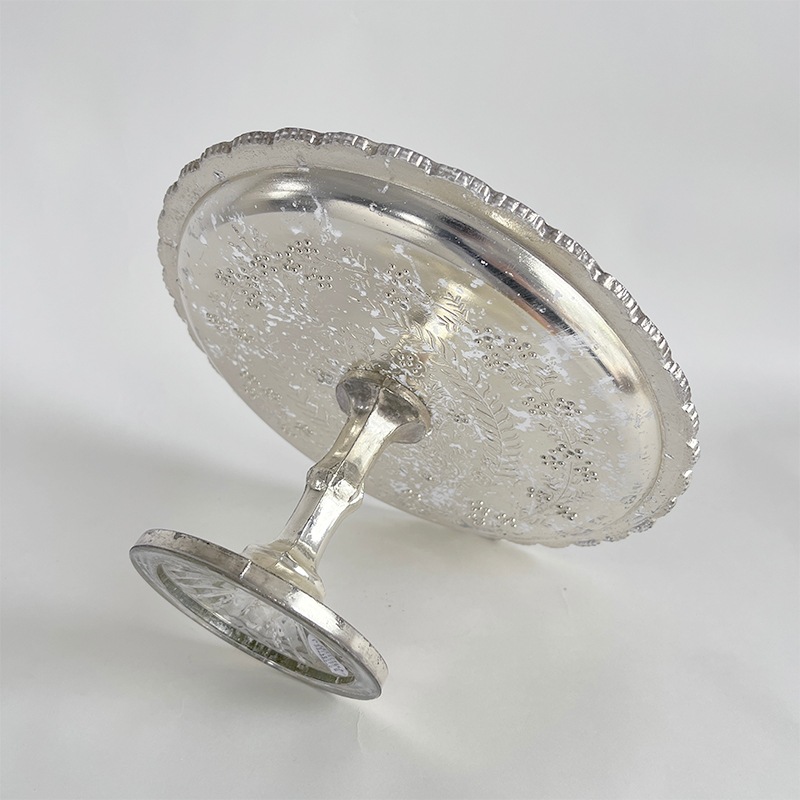 小型コンポート　銀製　アンティーク　スターリングシルバー 英国アンティークシルバー【純銀】1914年 透かしのコンポート