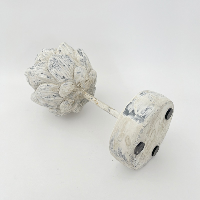 アートチョーク型 ガーデンオーナメント 置物 アンティーク調 チップ