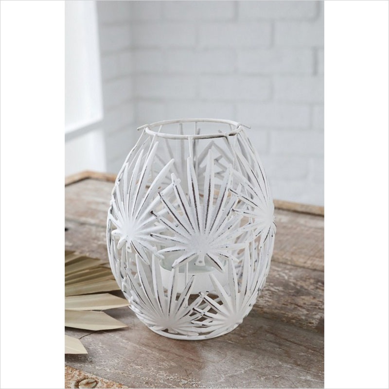 ホワイトリーフ・ティーライトホルダー | ライティング・キャンドル