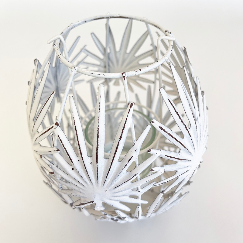 ホワイトリーフ・ティーライトホルダー | ライティング・キャンドル