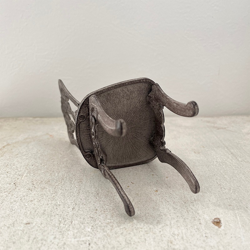 ★1点物★FF01# アンティーク　紅茶染　豪華パールビーズピンクッション　置物 アンティークのピンクッション 小さなハーフドール アールデコ 針山 - SNAP