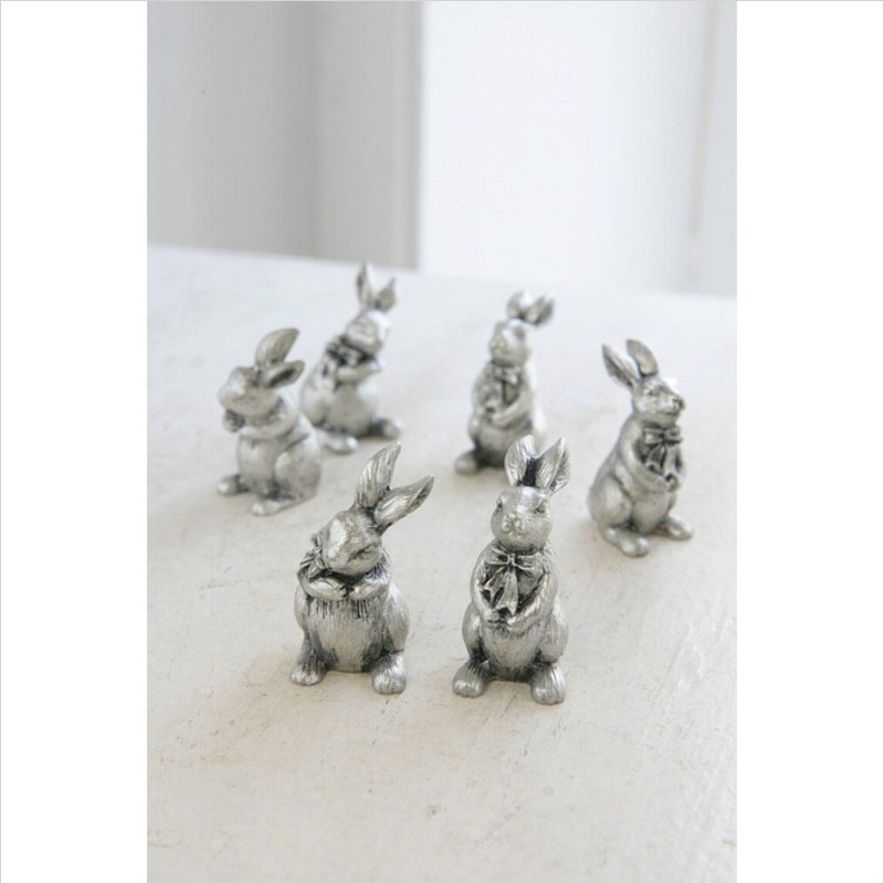 シルバーラビット（6個入り） | アニマルオブジェ | COVENT GARDEN