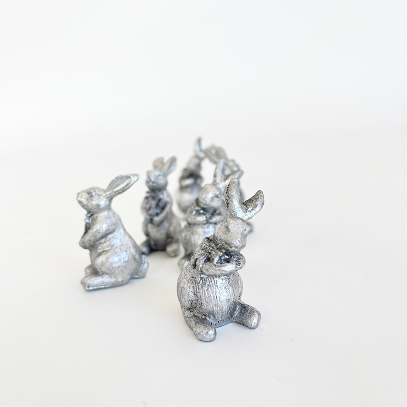 シルバーラビット（6個入り） | アニマルオブジェ | COVENT GARDEN