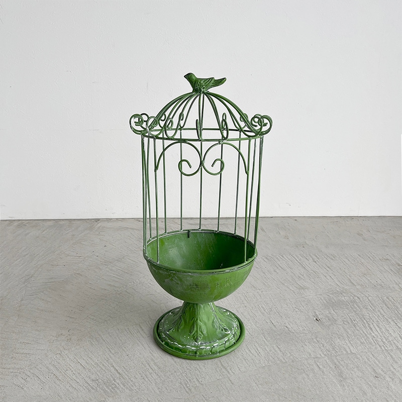 アンティーク風プランツゲージ 特価◎コベントガーデン/ラスティ・ワイヤープランツケージ/OE-41 - 花