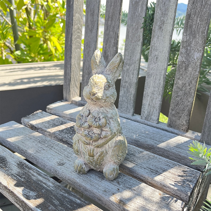 フラワーブーケラビット | ガーデンアニマルオブジェ | COVENT GARDEN