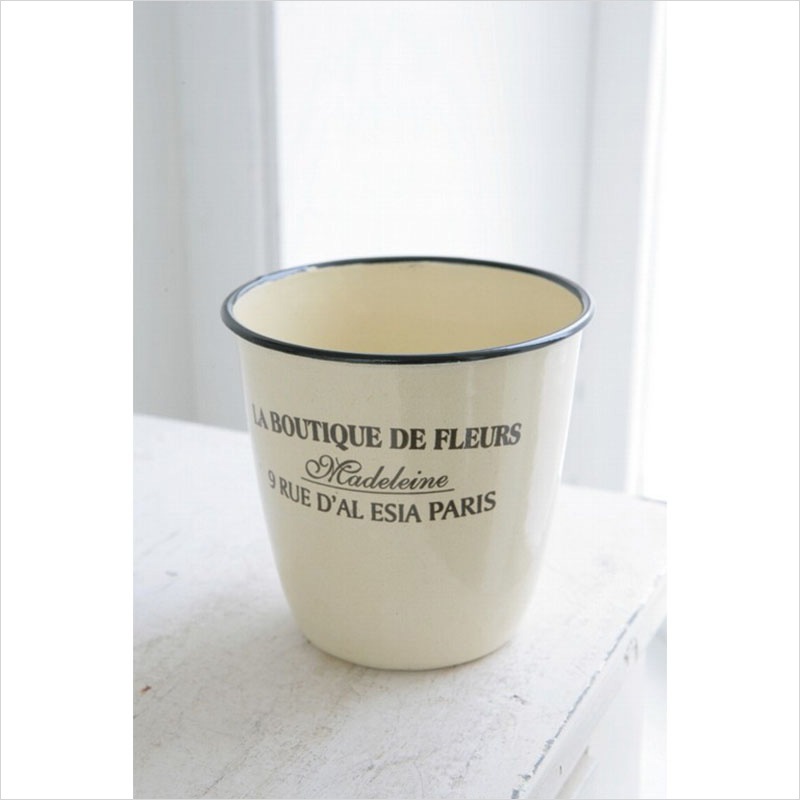 エナメル・クリームポット L | ガーデン雑貨 | COVENT GARDEN Bazaar