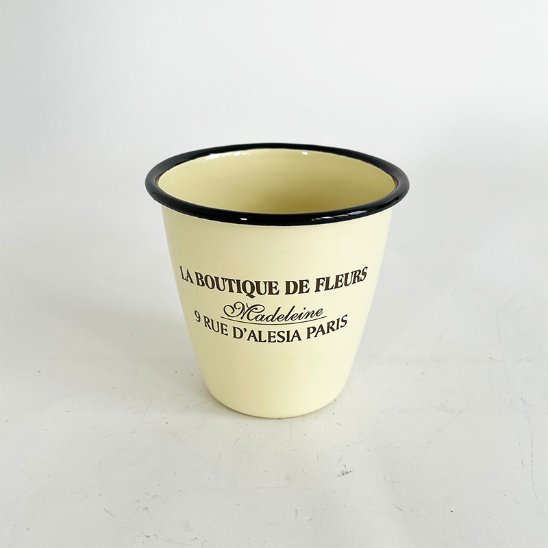 エナメル・クリームポット L | ガーデン雑貨 | COVENT GARDEN Bazaar