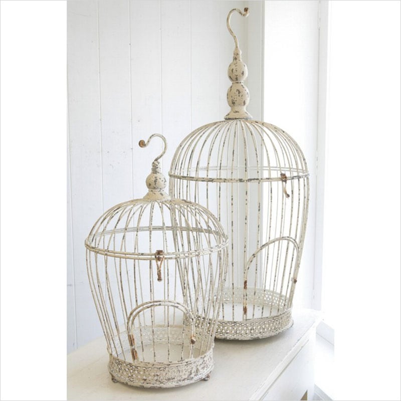ブランシェ・ゲージ♡⃛Lサイズ シャビー 鳥かご 什器 マルシェ アンティーク ブランシェ・ゲージ♡⃛Lサイズ シャビー 鳥かご 什器 マルシェ