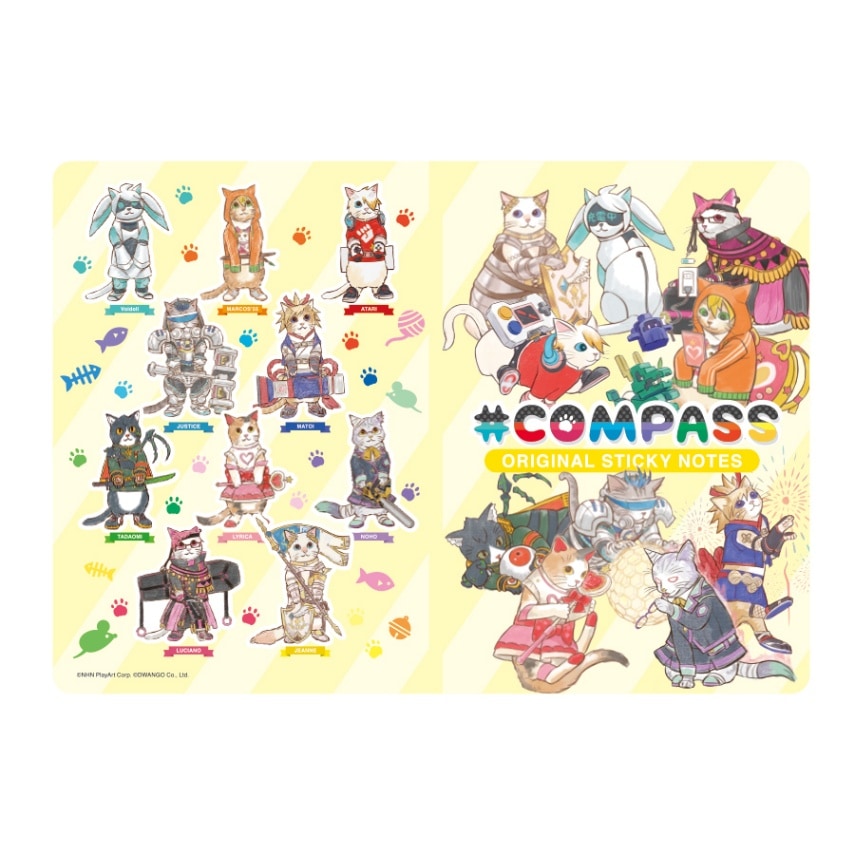 ペタペタふせん(ver.ORIGINAL-10 CATS) | 販売終了品 | #コンパスマート