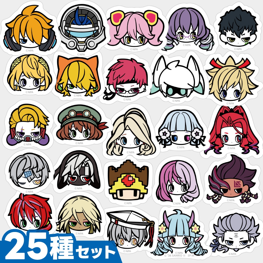 ステッカーセット（ver.ポッピンヒーローズ-A）25種入り | 商品一覧