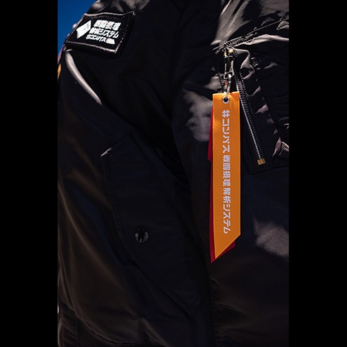 コンパス ALPHA INDUSTRIES コラボ MA-1 ALPHA×戦闘摂理解析システム #コンパス コラボ MA-1【ブラック☆L