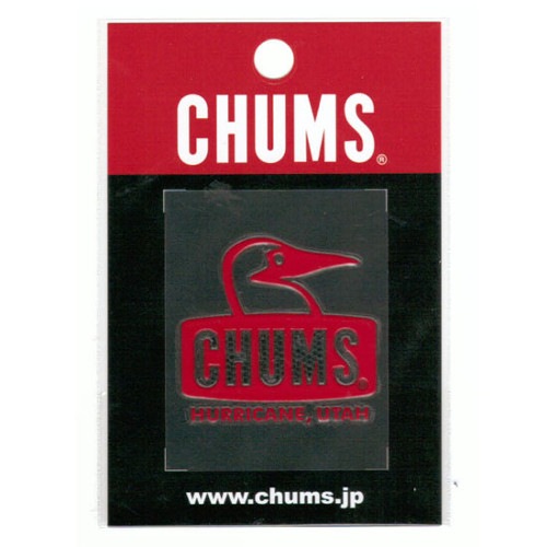 (CHUMS)チャムス ブービーフェイス エンボスステッカー Red |(CHUMS)チャムス|アウトドアブランド(A-C)