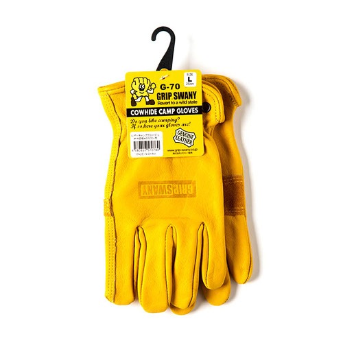 Grip Swany キャンプグローブ G-1　Lサイズ イエロー GRIP SWANY)グリップスワニー キャンプ GLOVES(イエロー) | アウトドア