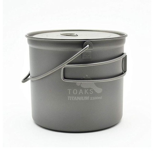(TOAKS)�ȡ����� POT 1100ml with Bail Handle �٥���ϥ�ɥ��դ��ݥå�1100ml