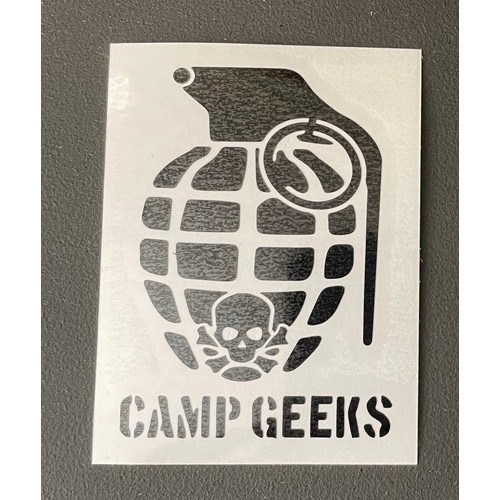 CAMP GEEKS)キャンプギークス (CAMP GEEKS Cutting sticker) ブラック 