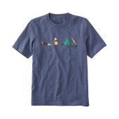 (L.L.Bean)���륨��ӡ��� Lakewash Organic Cotton Graphic Short Sleeve Tee (Vintage Indigo/L.L.Bean Camp)