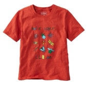 (L.L.Bean)���륨��ӡ��� Graphic Tee Glow in the Dark Kids' (Paprika Nature Lovers) S 8
