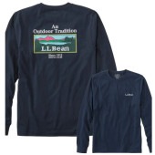 (L.L.Bean)���륨��ӡ��� Carefree Unshrinkable Tees Long-Sleeve Graphic (Navy Blue/OT Since 1912) | Men's Japan Fit