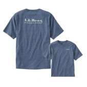 (L.L.Bean)���륨��ӡ��� Lakewashed Organic Cotton Graphic Tee Graphic 2 (Vintage Indigo/Coordinates Logo) | Men's Japan Fit