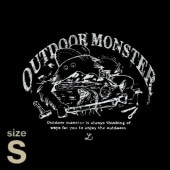 (LALPHA)ラルファ アウトドアモンスター転写ステッカーS WH