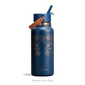 (Hydro Flask)ϥɥե饹 OUT WEST 32oz WIDE FLEX STRAW CAP (WesternDarkBlue)