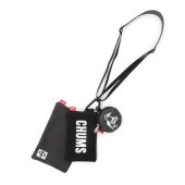 (CHUMS)����ॹ 3P Shoulder Pouch Sweat Nylon (BK/Chcl) 