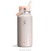 (Hydro Flask)�ϥ��ɥ��ե饹�� GLIMMER 32oz WIDE FLEX STRAW CAP (GlimmerCream)