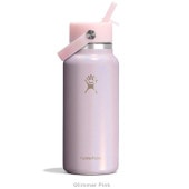 (Hydro Flask)�ϥ��ɥ��ե饹�� GLIMMER 32oz WIDE FLEX STRAW CAP (GlimmerPink)