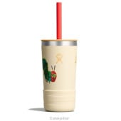 (Hydro Flask)�ϥ��ɥ��ե饹�� ERIC CARLE 12oz KIDS TUMBLER WITH STRAW (Caterpillar)