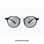 (OWL MILS)������ߥ륺 Thrud ���롼�� BL-010 col.1 CLEAR MATTE BLACK/Lens color : PURPLE GRAY