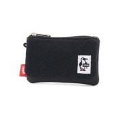 (CHUMS)����ॹ Card Coin Case Sweat Nylon (BK/Charcoal)