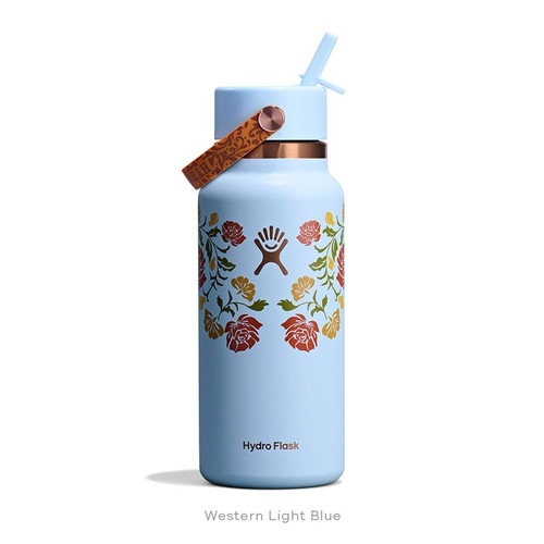 (Hydro Flask)�ϥ��ɥ��ե饹�� OUT WEST 32oz WIDE FLEX STRAW CAP (WesternLightBlue)