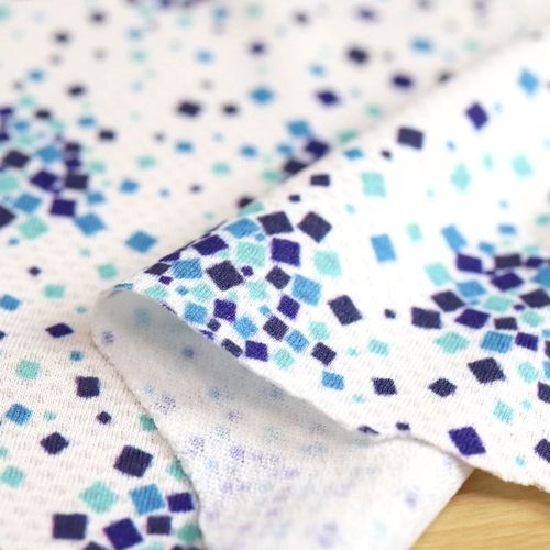 大特価処分】生地 接触冷感ニットプリント（息のしやすいマスクの布