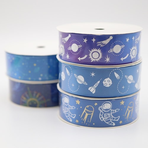 宇宙柄リボン5m巻 1反 手芸センタードリーム通販ネットショップ